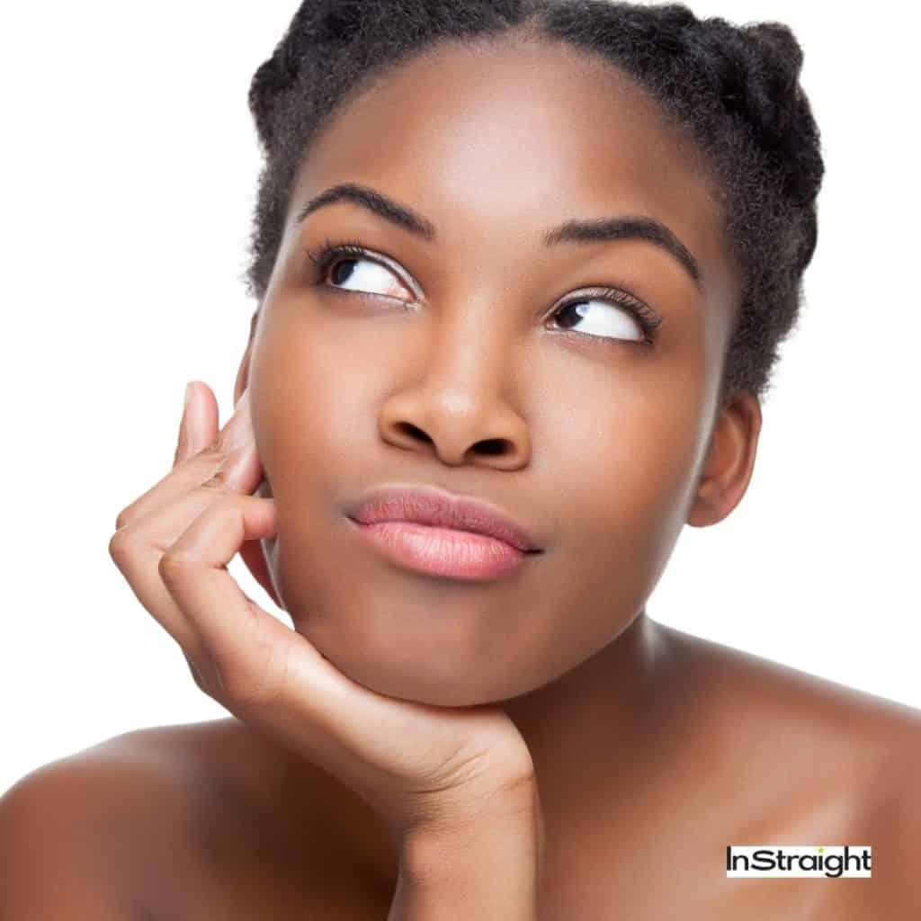 ethnic woman thinking